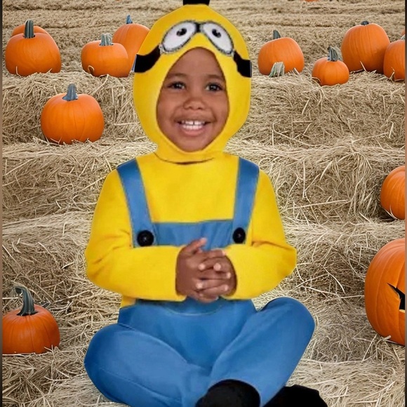 Infant Minion Costume with Hood - Picture 1 of 7